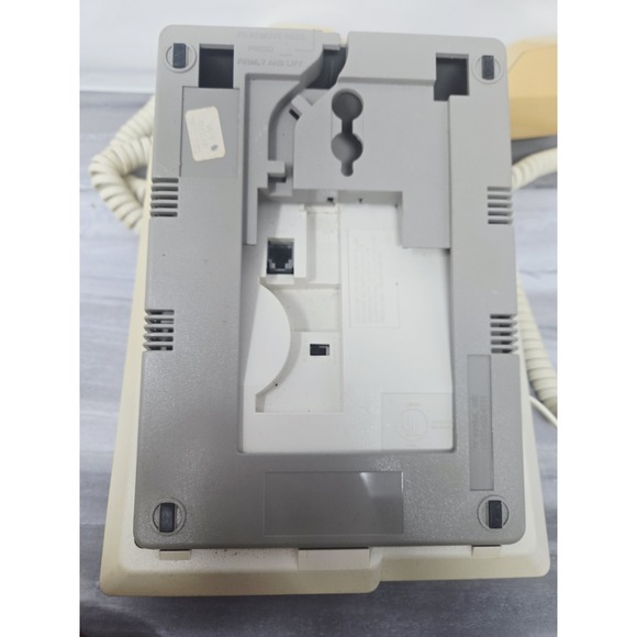 Vintage AT&T Corded Speakerphone 720 Desk/Wall Beige Telephone Removable Mount - Picture 7 of 8